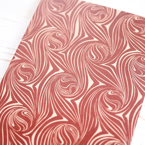 Psychedelic Swirl Leather Journal Journal Papillon Press 