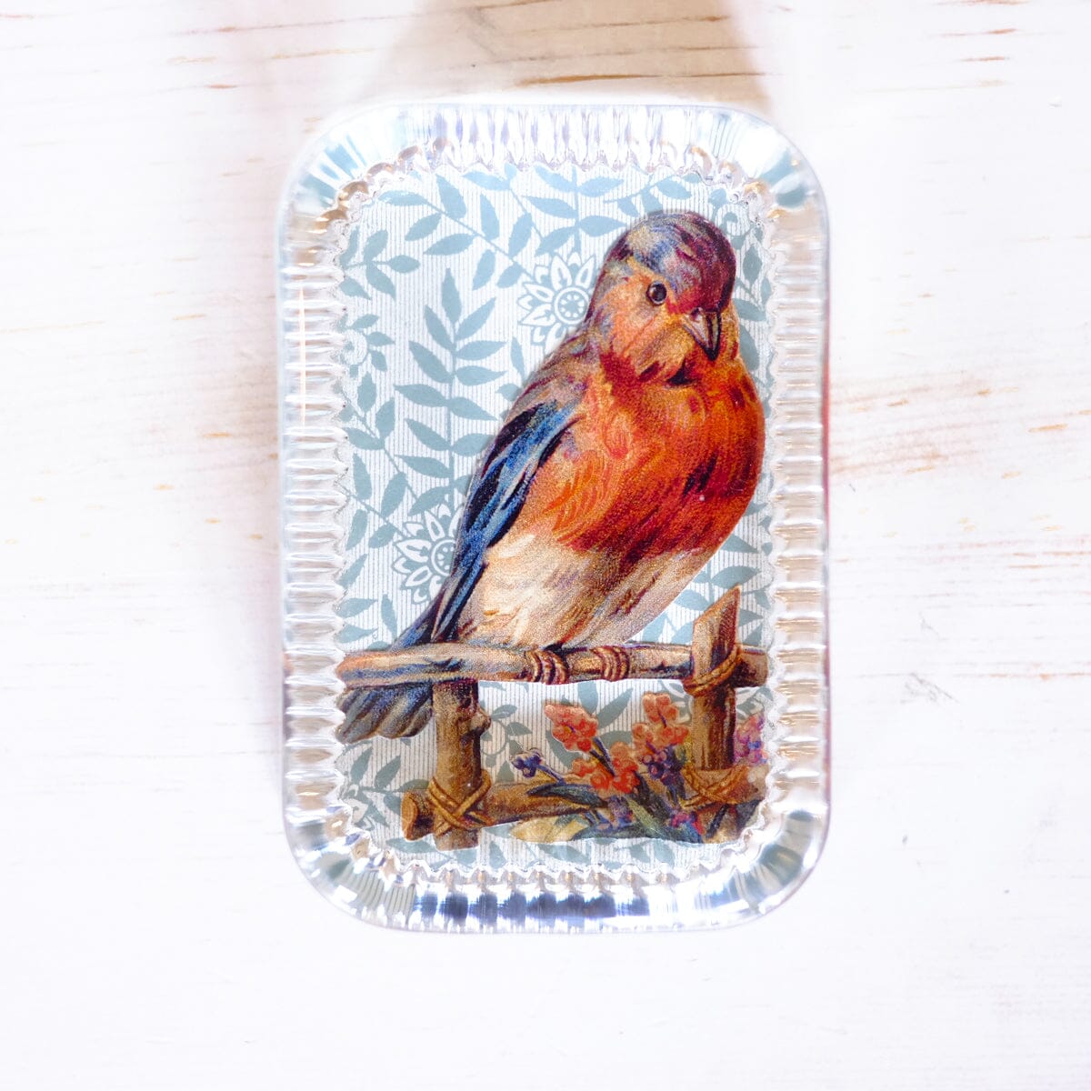 Glass Paperweight - Victorian Die Cut paperweight Papillon Press 