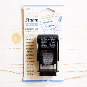 Paintable Stamp - Midori Stamp Midori Day & Weather 