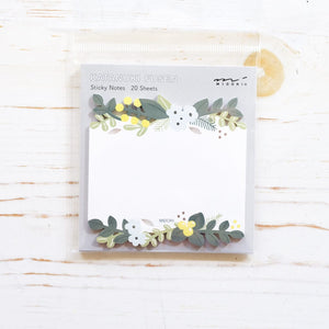 Midori Sticky Note Pad Sticky Note Midori Leaves 