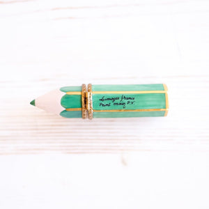Limoges Red Pencil Trinket Box Trinket Box Limoges Green 