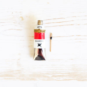 Limoges Red Gouache Paint Tube Trinket Box Trinket Box Limoges 