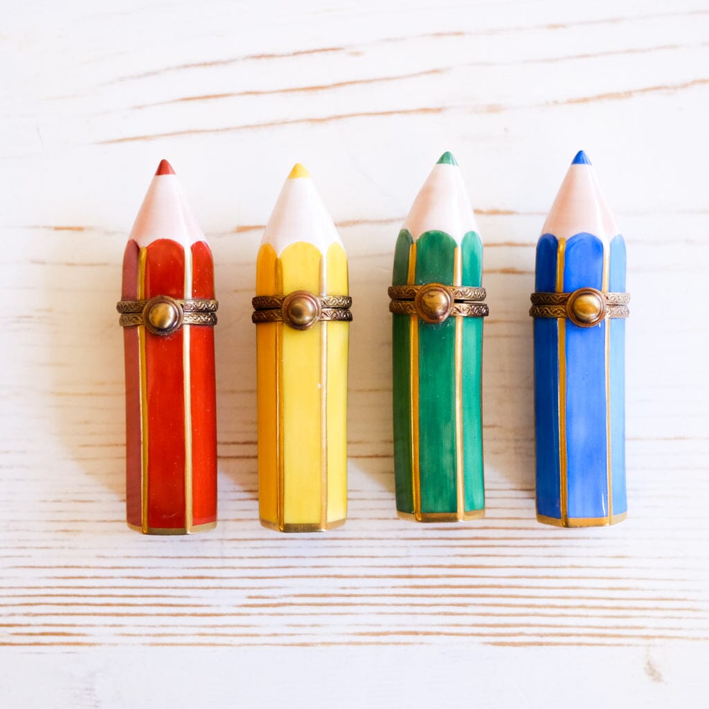 Limoges Red Pencil Trinket Box Trinket Box Limoges 