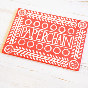 Paperchain Paperchain Cambridge Imprint Red and White 