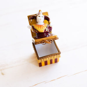 Limoges Jester Jack in the Box Trinket Box Trinket Box Limoges 