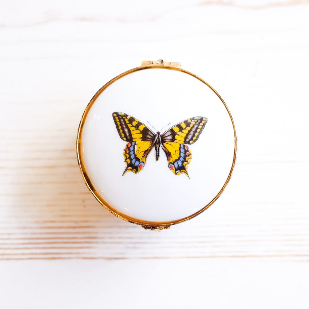 Vintage Limoges Butterfly Box Trinket Box Limoges 
