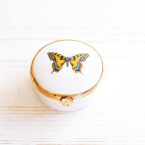 Vintage Limoges Butterfly Box Trinket Box Limoges 