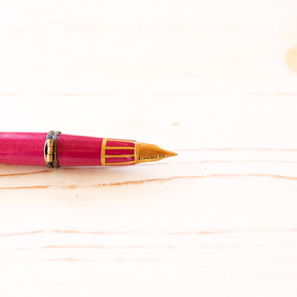 Limoges Fountain Pen Trinket Box Trinket Box Limoges 