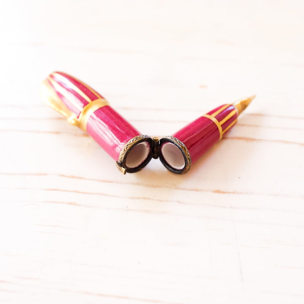 Limoges Fountain Pen Trinket Box Trinket Box Limoges 