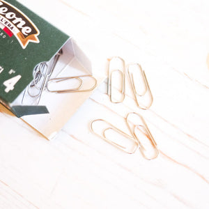 No. 4 Paper Clips Box Paper Clips Leone Dellera Nickel-Plated 