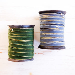 Gold Edge Velvet Ribbon Ribbon Santa Barbara Design Studio 