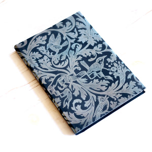 Ornamental Birds Leather Journal