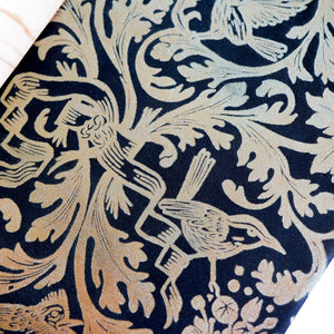 Ornamental Birds Leather Journal