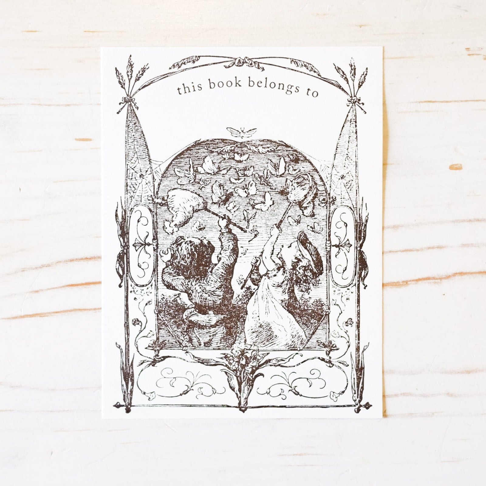 Letterpress Bookplates Book Plate Papillon Press 