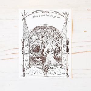 Letterpress Bookplates Book Plate Papillon Press Bug Catchers 