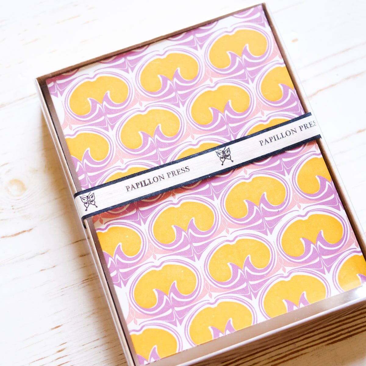 Peach Pattern Letterpress Greeting Card Greeting Card Papillon Press 