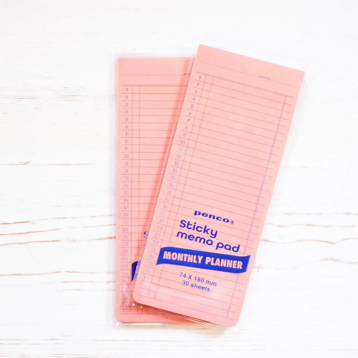 Sticky Memo Pad - Monthly Notepad Penco 
