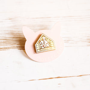 Pottering Cat Enamel Pin