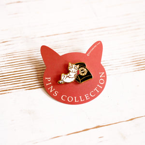 Pottering Cat Enamel Pin