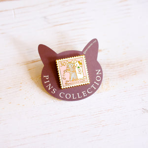 Pottering Cat Enamel Pin