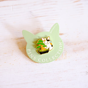 Pottering Cat Enamel Pin