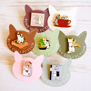 Pottering Cat Enamel Pin