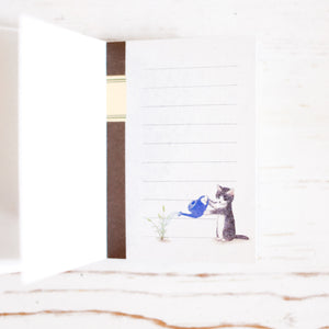 Pottering Cat Mini Notebook Memo Pad
