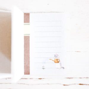 Pottering Cat Mini Notebook Memo Pad