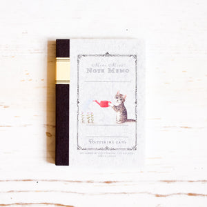Pottering Cat Mini Notebook Memo Pad