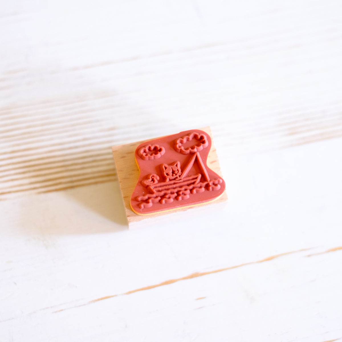 Pottering Cat Rubber Stamp - Sailor Cat