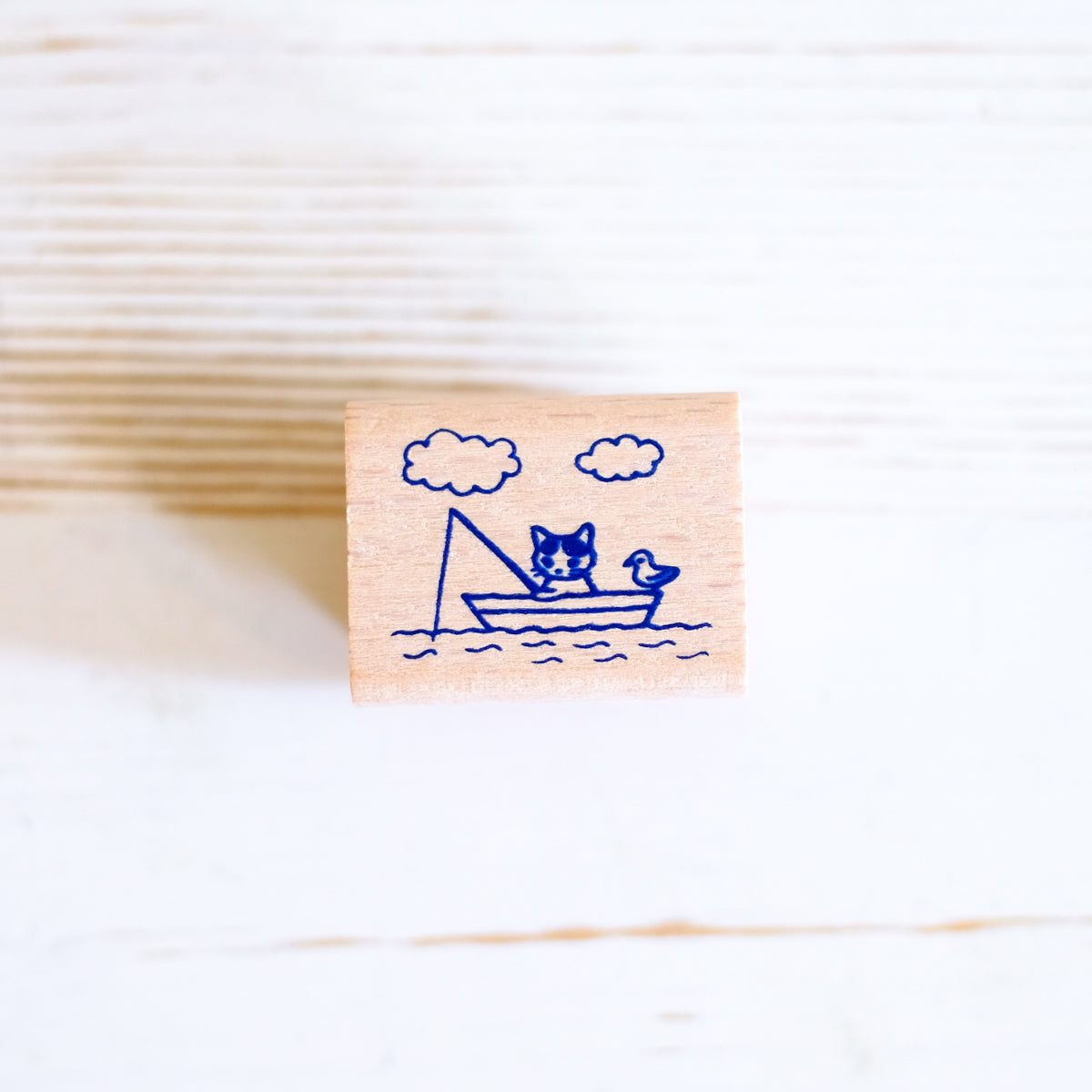 Pottering Cat Rubber Stamp - Sailor Cat