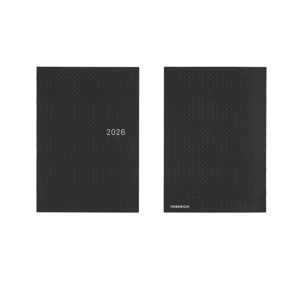 Hobonichi Techo 2026 HON A5: Paper Series: Black Gingham Planner Hobonichi 
