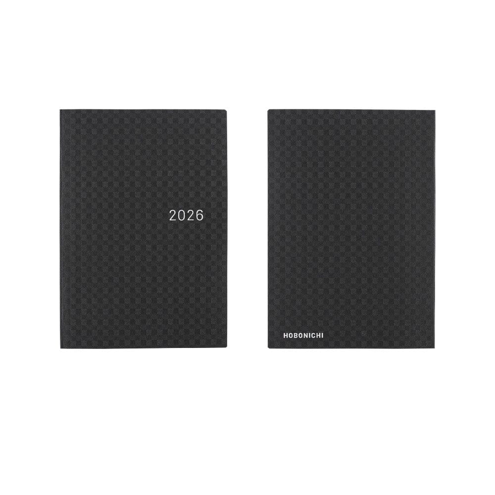 Hobonichi Techo 2026 HON A6: Paper Series: Black Gingham Planner Hobonichi 