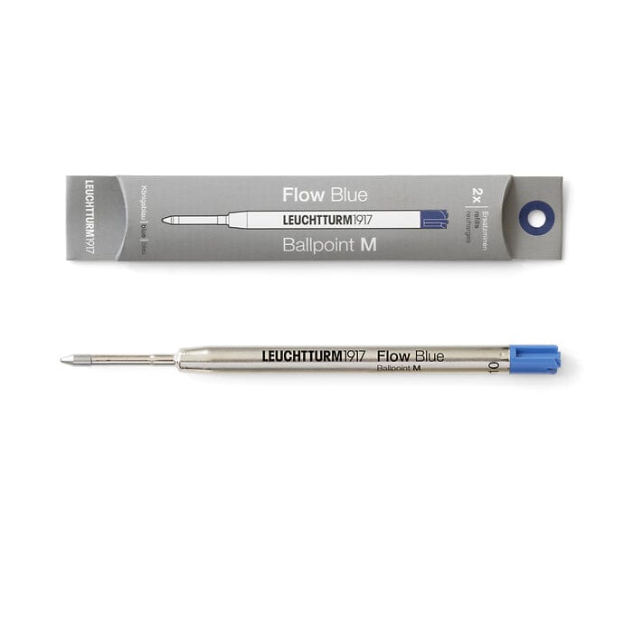 Drehgriffel Nr. 1 - Pen Refill Ballpoint Pen Leuchtturm1917 Blue 2 x Ballpoint M 