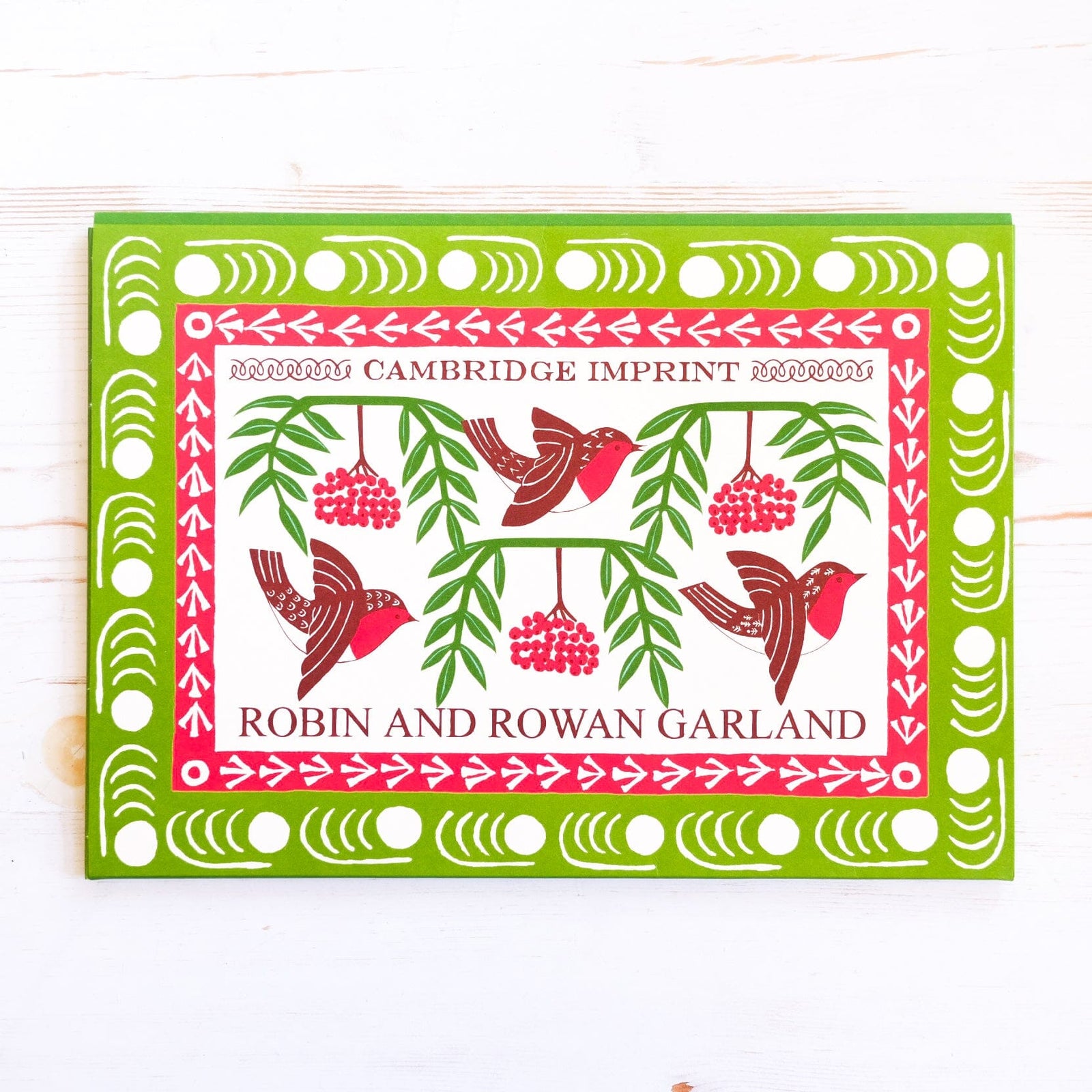 Robin and Rowan Garland Banner Cambridge Imprint 