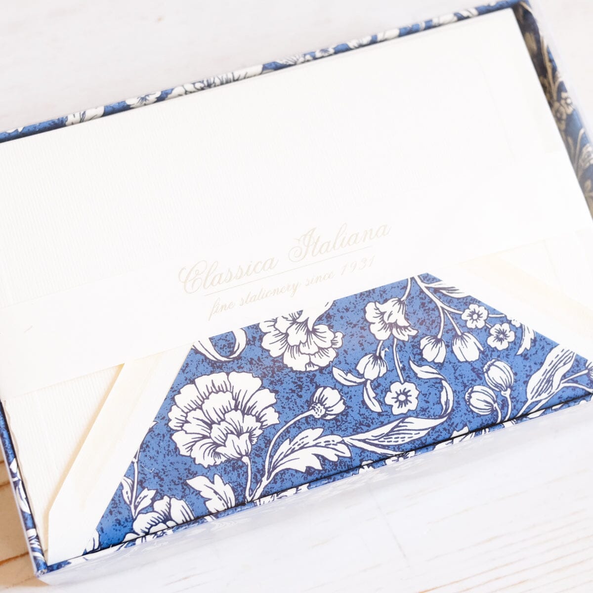 Blue Floral Notecards Note Card Rossi 1931 