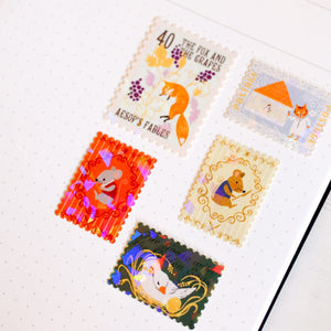 Shinzi Katoh Matchbox Stamp Stickers Sticker SEAL-DO Aesop's Fables 