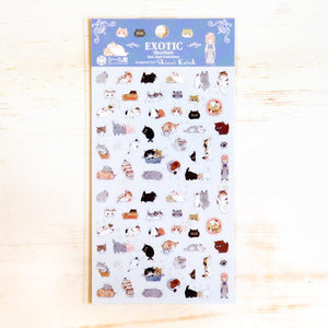 Shinzi Katoh Sticker Sheet Sticker SEAL-DO Exotic Shorthair 