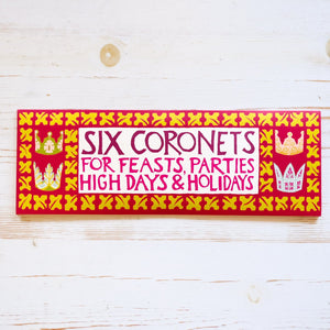 Six Coronets Paper Crown Cambridge Imprint 