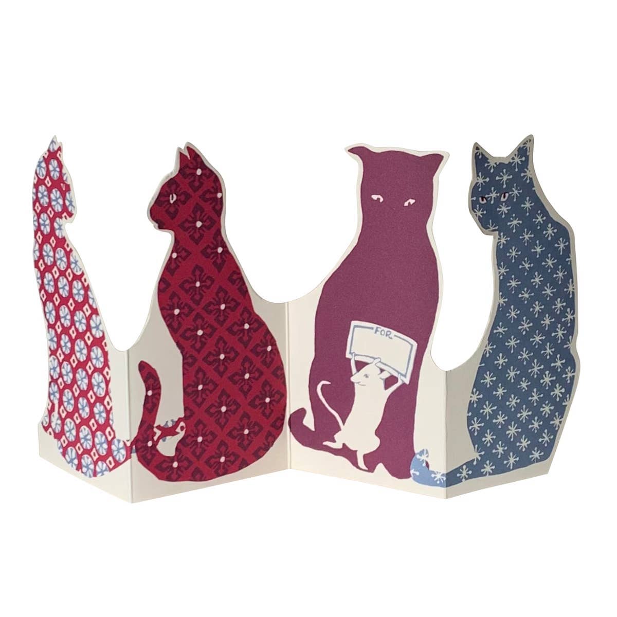 Special Card Calico Cats Greeting Card Cambridge Imprint 