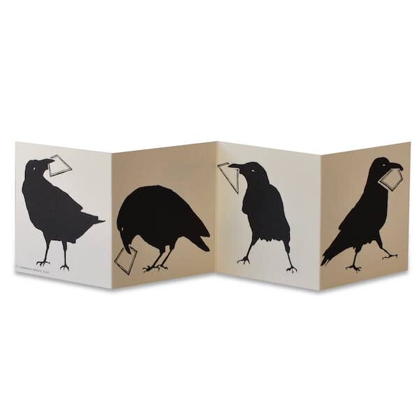 Special Card Parliament of Crows Greeting Card Cambridge Imprint 