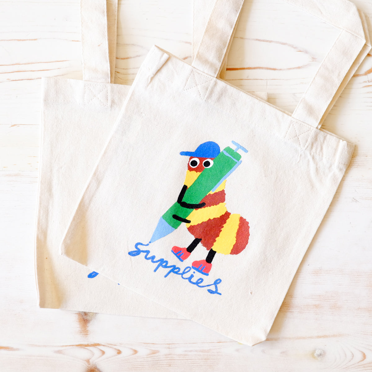 Scribble Bug Mini Canvas Tote