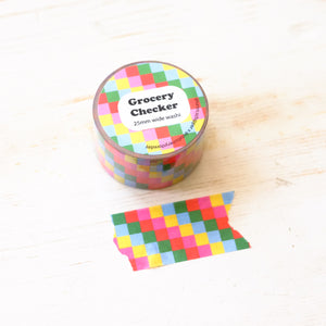 Grocery Checker Wide Washi Tape