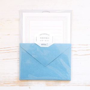 Letterpress Frame Letter Set Writing Stationery Midori 