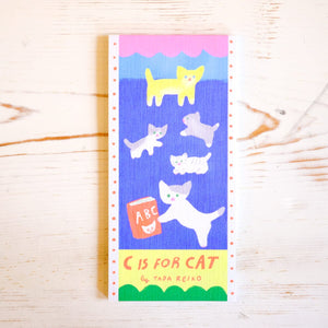 Tada Reiko Washi Memo Pad Memo Pad Hyogensha C is for Cat 