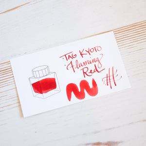 Kyo-Iro Ink Bottle: Flaming Red of Fushimi Kyoto Ink TAG Kyoto 