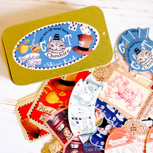 Shinzi Katoh Tin of Flake Stickers Sticker Papillon Press Alice II 