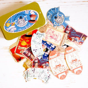 Shinzi Katoh Tin of Flake Stickers Sticker Papillon Press 