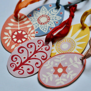 Two Dozen Egg Decorations Banner Cambridge Imprint 