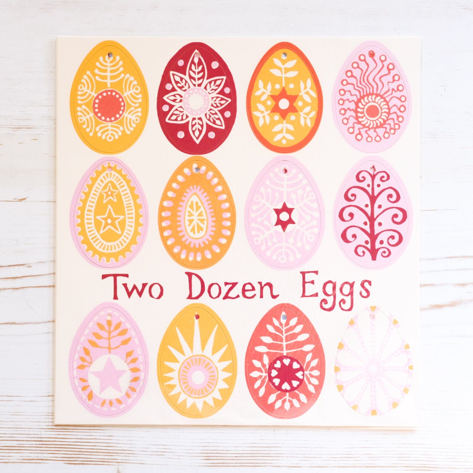 Two Dozen Egg Decorations Banner Cambridge Imprint 